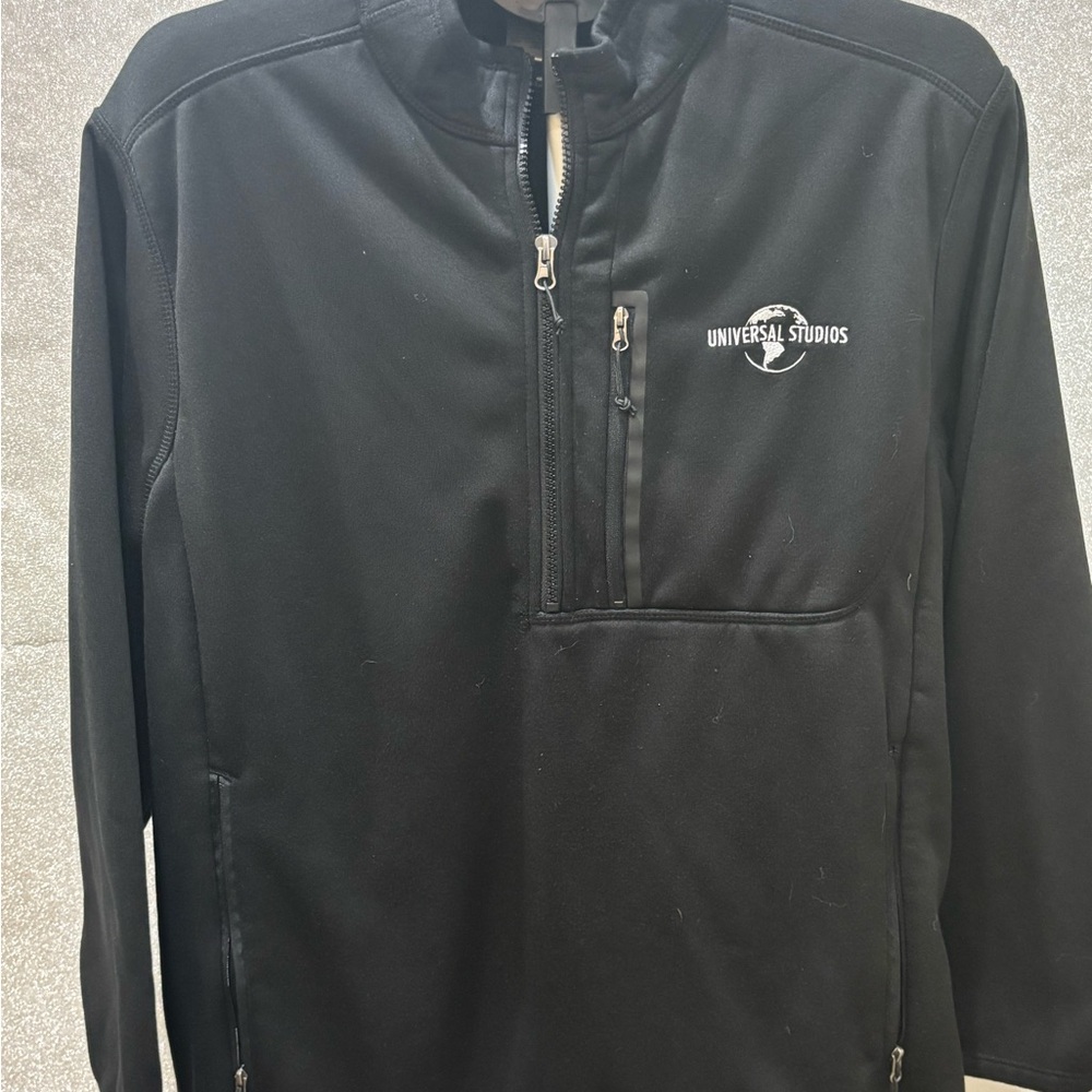 Universal Studios Black Half-Zip Sweatshirt